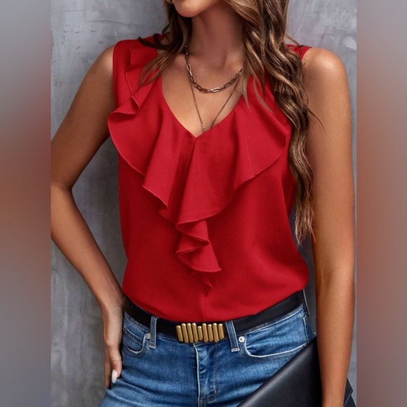 Let Me Adore You Ruffled Tank Top - Picture 2 of 5